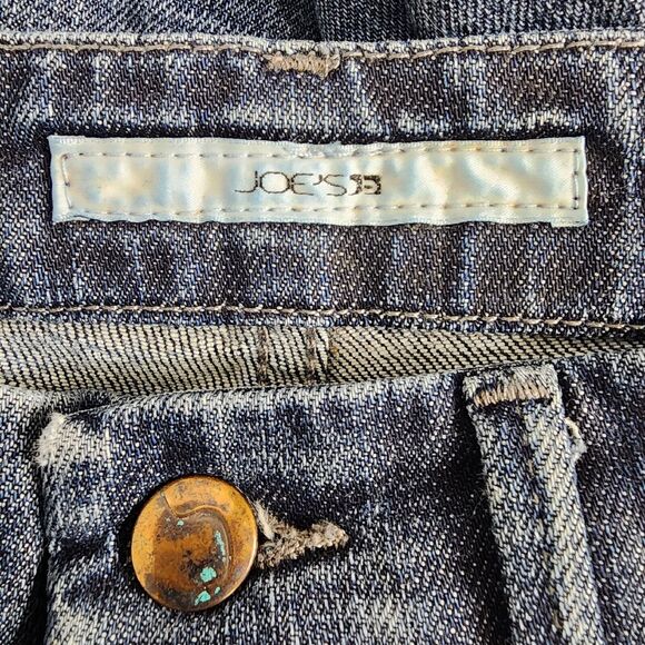 Joes Jeans Size 28 Womens Blue Denim Cropped Low Rise Socialite Kicker Meg - Picture 9 of 14